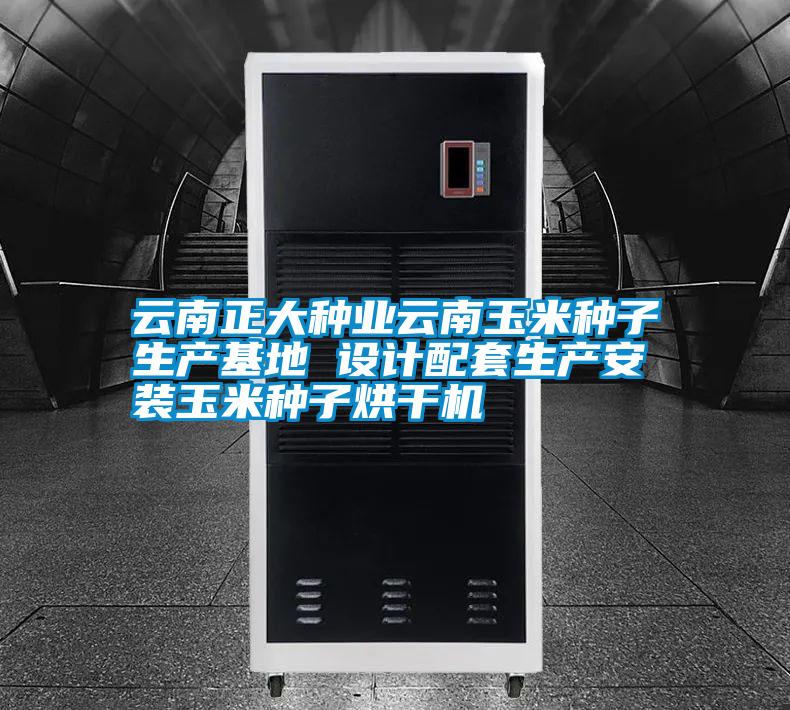 云南正大種業云南玉米種子生產基地 設計配套生產安裝玉米種子烘干機