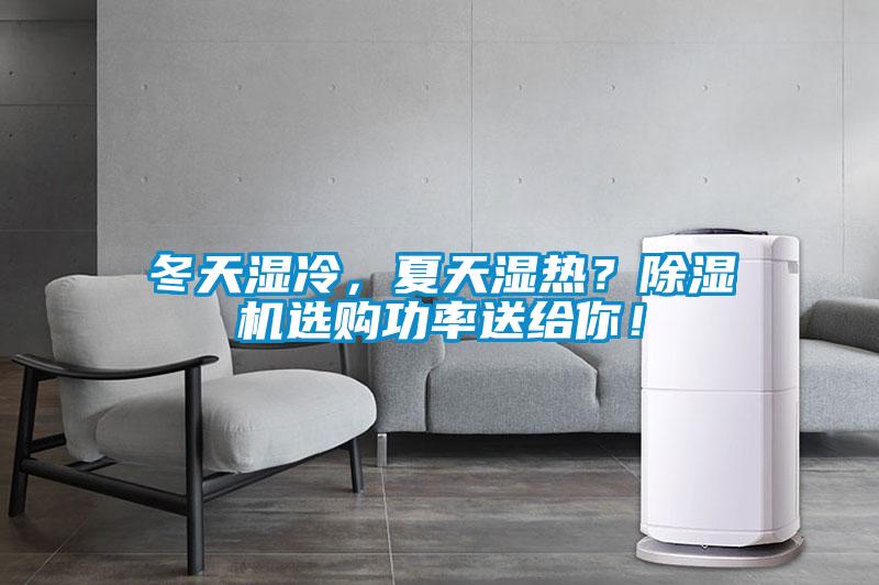 冬天濕冷，夏天濕熱？除濕機選購功率送給你！