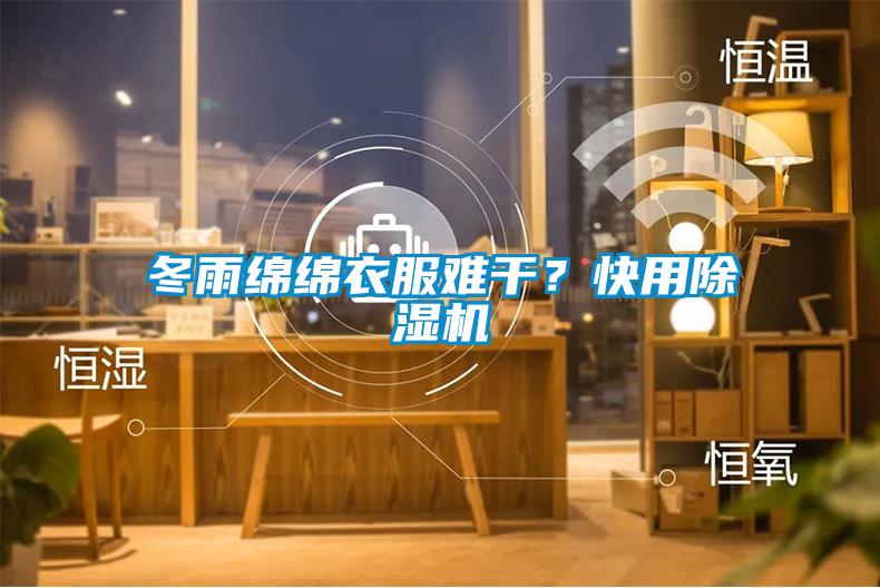 冬雨綿綿衣服難干？快用除濕機