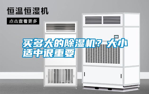 買多大的除濕機？大小適中很重要