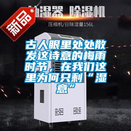 古人眼里處處散發這詩意的梅雨時節，在我們這里為何只剩“濕意”