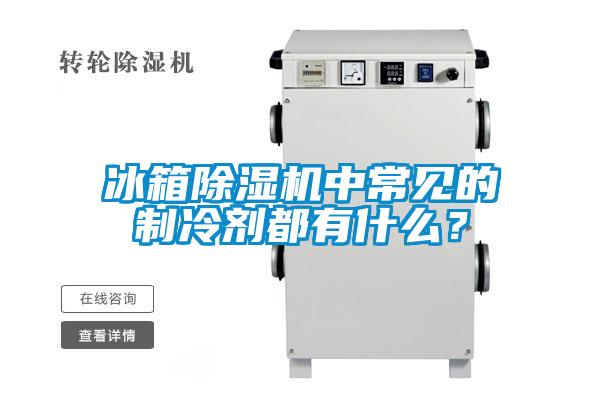 冰箱除濕機中常見的制冷劑都有什么？
