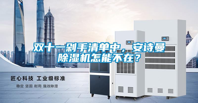 雙十一剁手清單中，安詩曼除濕機怎能不在？