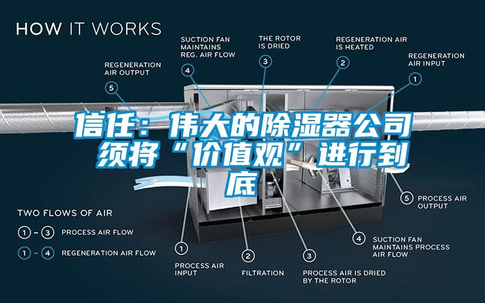 信任：偉大的除濕器公司 須將“價值觀”進(jìn)行到底