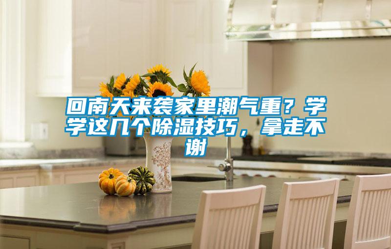 回南天來襲家里潮氣重？學(xué)學(xué)這幾個除濕技巧，拿走不謝