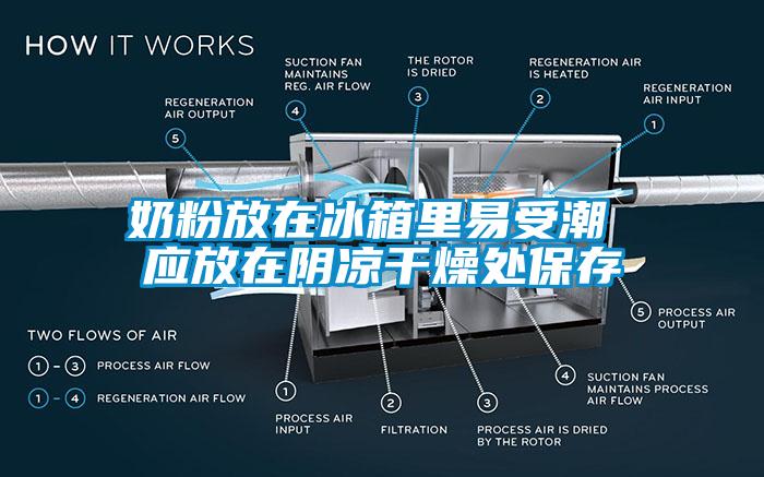 奶粉放在冰箱里易受潮 應放在陰涼干燥處保存