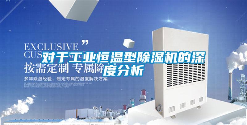 對(duì)于工業(yè)恒溫型除濕機(jī)的深度分析
