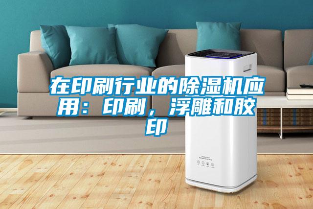 在印刷行業(yè)的除濕機應(yīng)用：印刷，浮雕和膠印