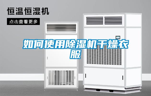 如何使用除濕機干燥衣服