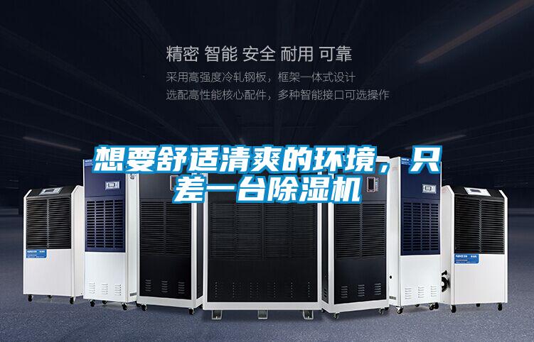 想要舒適清爽的環境，只差一臺除濕機