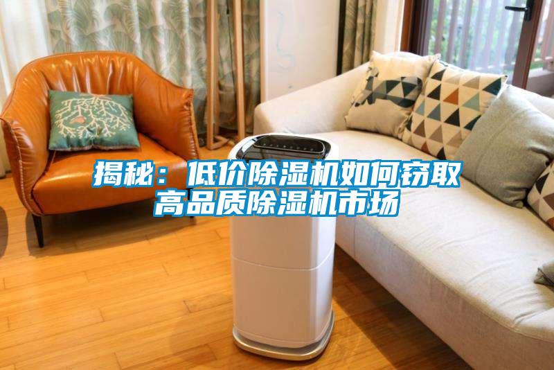 揭秘：低價除濕機如何竊取高品質除濕機市場