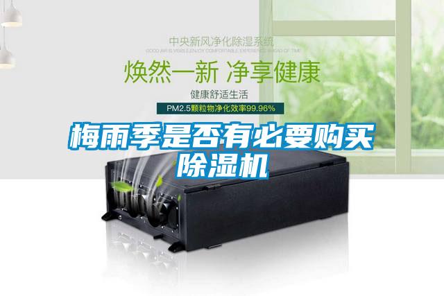 梅雨季是否有必要購買除濕機