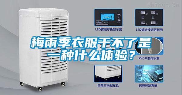 梅雨季衣服干不了是一種什么體驗？