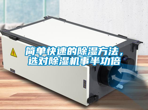簡單快速的除濕方法，選對除濕機事半功倍