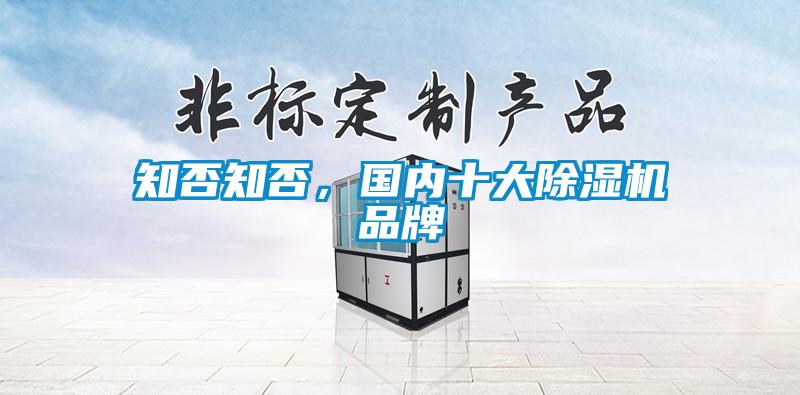 知否知否，國內十大除濕機品牌