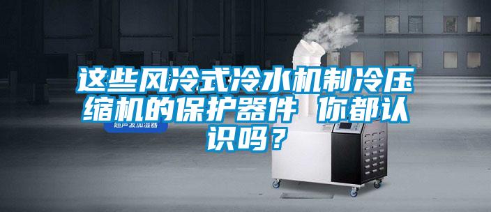 這些風冷式冷水機制冷壓縮機的保護器件 你都認識嗎？