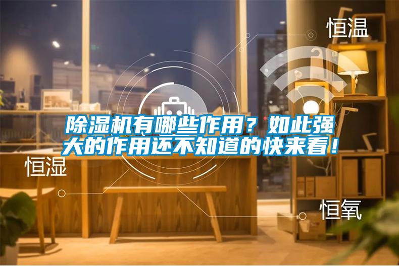 除濕機(jī)有哪些作用？如此強(qiáng)大的作用還不知道的快來看！