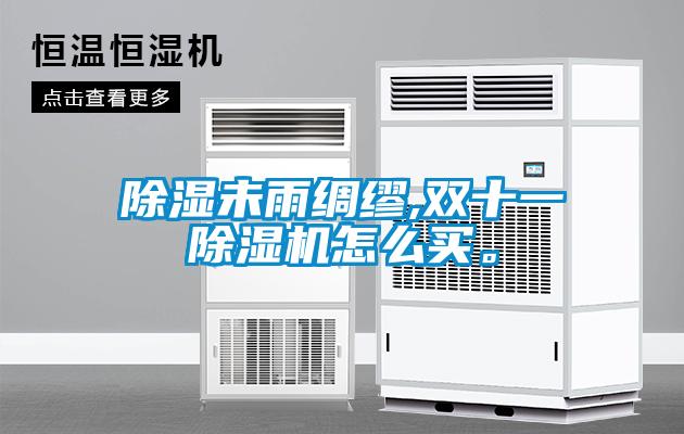除濕未雨綢繆,雙十一除濕機怎么買。