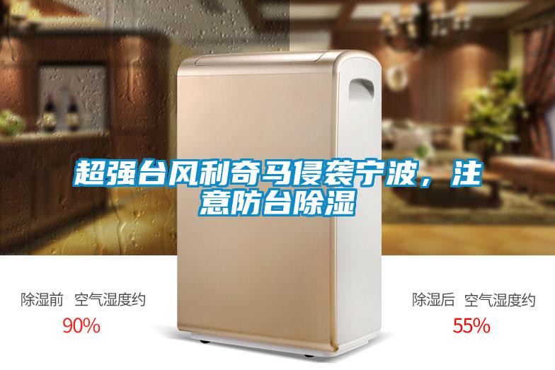 超強臺風利奇馬侵襲寧波，注意防臺除濕