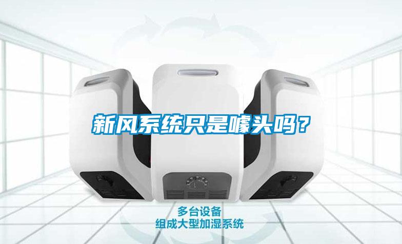 新風系統只是噱頭嗎？
