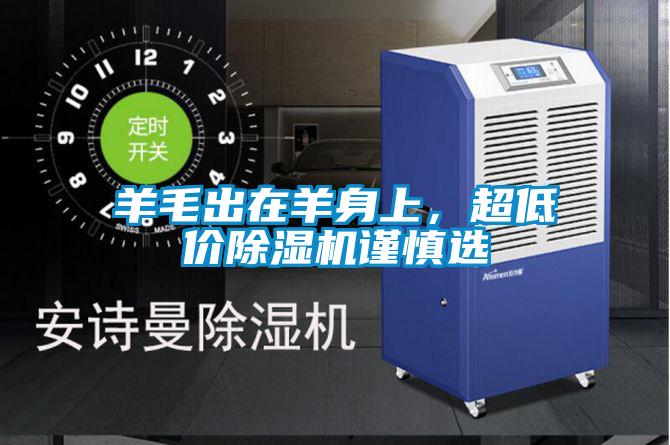 羊毛出在羊身上，超低價除濕機謹慎選