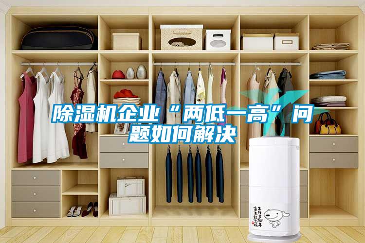 除濕機企業(yè)“兩低一高”問題如何解決