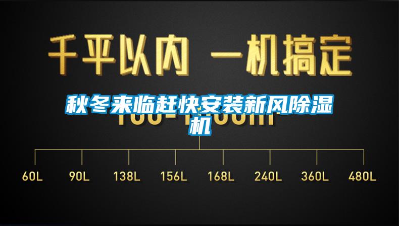 秋冬來臨趕快安裝新風除濕機