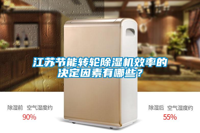 江蘇節能轉輪除濕機效率的決定因素有哪些？