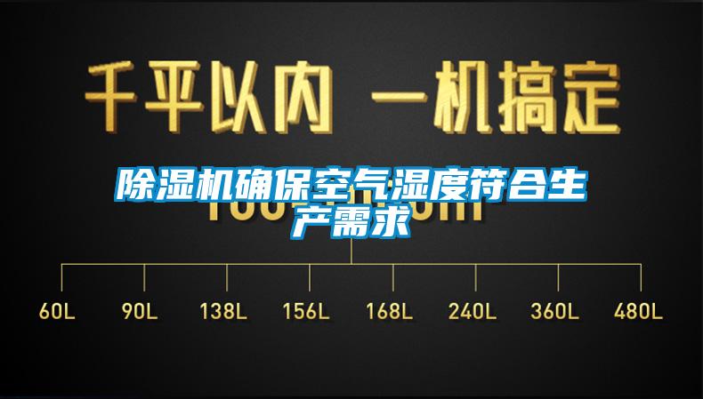 除濕機確保空氣濕度符合生產需求