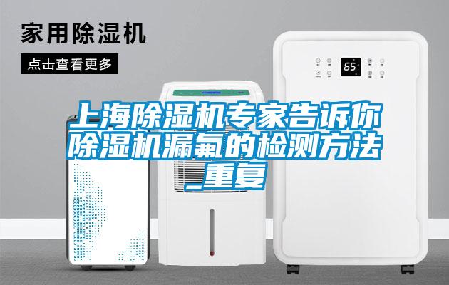 上海除濕機(jī)專家告訴你除濕機(jī)漏氟的檢測方法_重復(fù)