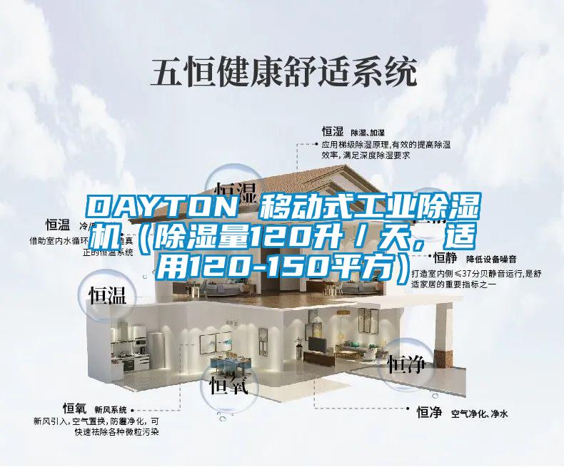 DAYTON 移動(dòng)式工業(yè)除濕機(jī)（除濕量120升／天，適用120-150平方）