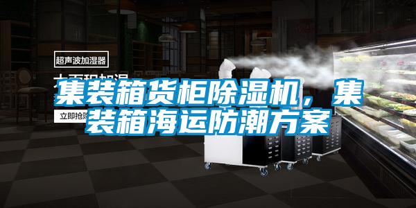 集裝箱貨柜除濕機，集裝箱海運防潮方案