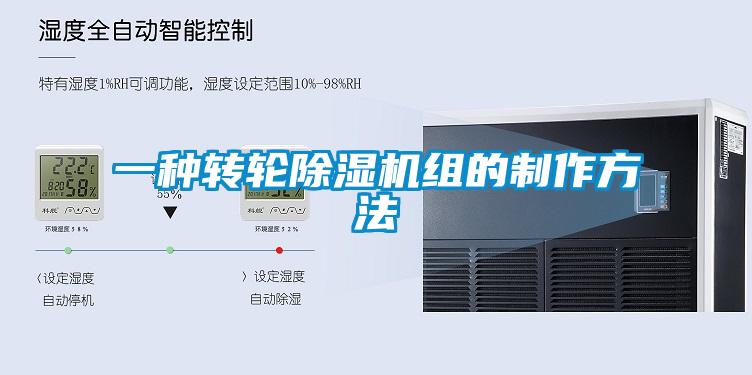 一種轉輪除濕機組的制作方法