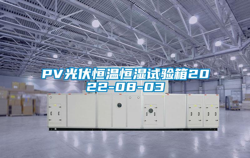 PV光伏恒溫恒濕試驗箱2022-08-03