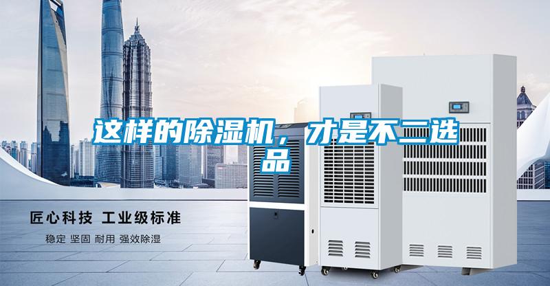 這樣的除濕機，才是不二選品