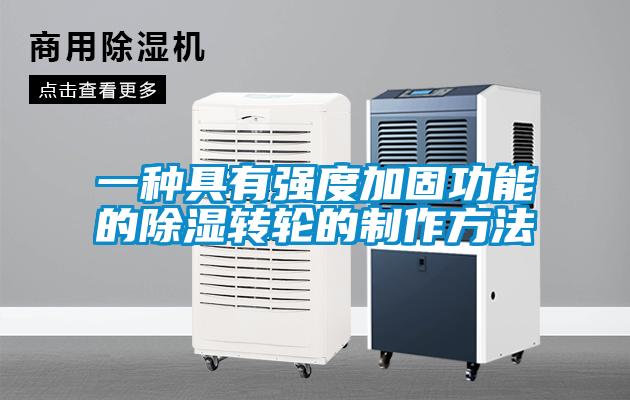 一種具有強度加固功能的除濕轉輪的制作方法