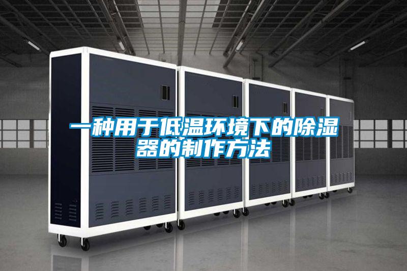 一種用于低溫環境下的除濕器的制作方法
