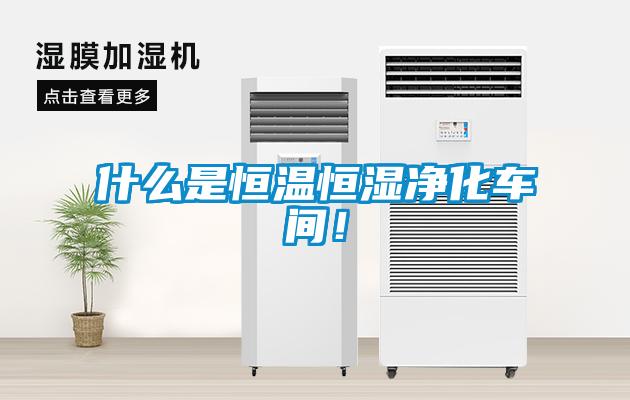 什么是恒溫恒濕凈化車間！