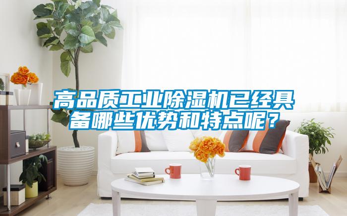 高品質工業除濕機已經具備哪些優勢和特點呢？