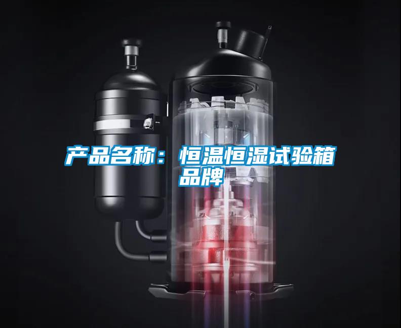 產品名稱：恒溫恒濕試驗箱品牌