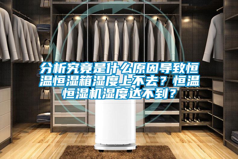 分析究竟是什么原因導致恒溫恒濕箱濕度上不去？恒溫恒濕機濕度達不到？