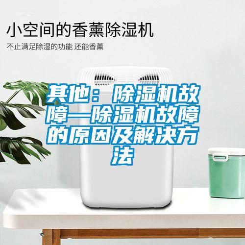 其他：除濕機故障—除濕機故障的原因及解決方法