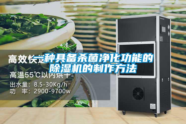 一種具備殺菌凈化功能的除濕機(jī)的制作方法