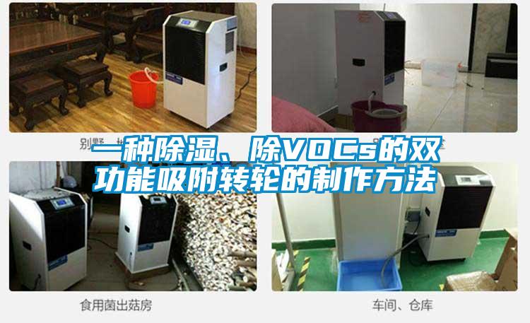 一種除濕、除VOCs的雙功能吸附轉輪的制作方法