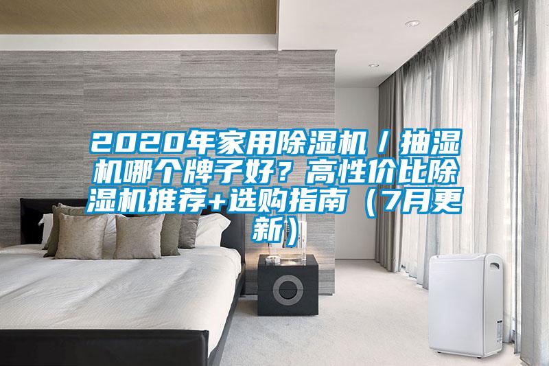2020年家用除濕機／抽濕機哪個牌子好？高性價比除濕機推薦+選購指南（7月更新）