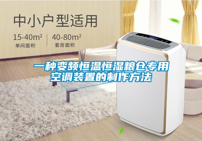 一種變頻恒溫恒濕糧倉專用空調裝置的制作方法