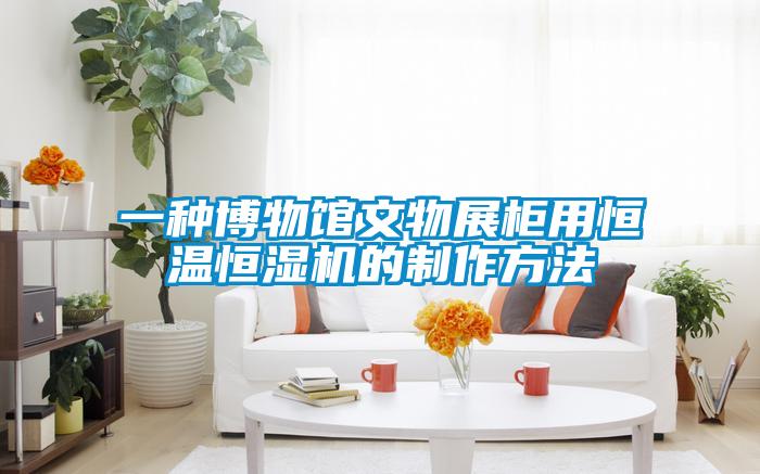 一種博物館文物展柜用恒溫恒濕機的制作方法