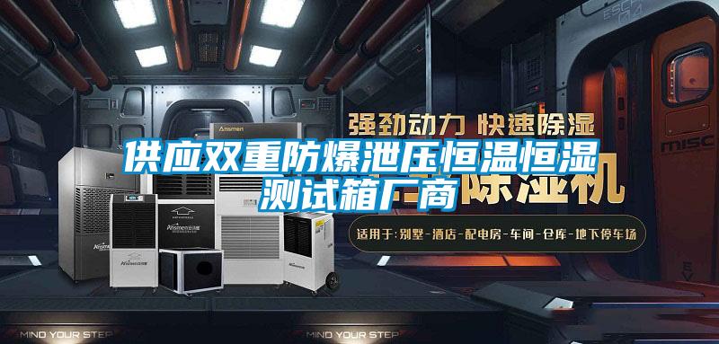 供應雙重防爆泄壓恒溫恒濕測試箱廠商