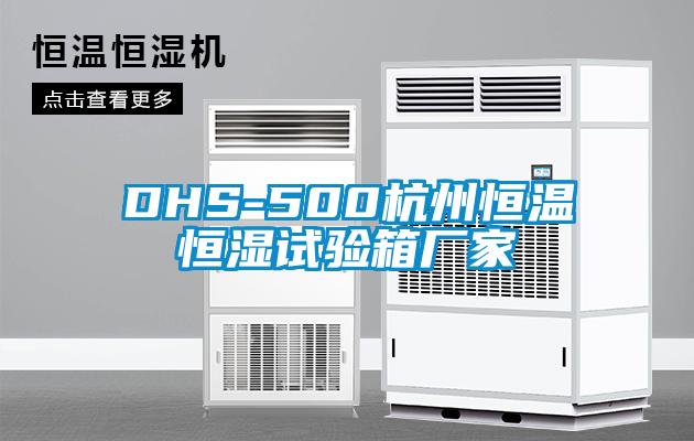 DHS-500杭州恒溫恒濕試驗(yàn)箱廠家
