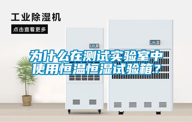 為什么在測試實驗室中使用恒溫恒濕試驗箱？